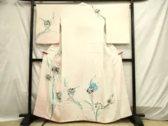 平和屋着物■訪問着　駒刺繍　草花文　暈し染め　金彩　正絹　逸品　DAAT8143qp