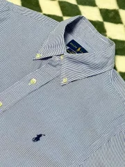 ポロ ラルフローレン ストライプ シャツ スリムフィット S