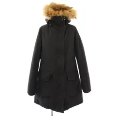 グリーンレーベルリラクシング ユナイテッドアローズ green label relaxing ダウンジャケット アウター ミドル丈 ラクーンファー ワンカラー 40 黒 ブラック /BB