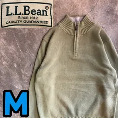 T7416 L.L.Bean ハーフジップ　ニットセーター　アウトドア