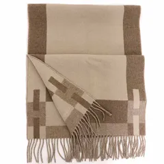 エルメス HERMES カシミヤマフラー 《Hパッサン》 ストール H393870T 