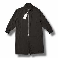 GroundY T/Wギャバジン襟リブロングジップシャツコート ブラック