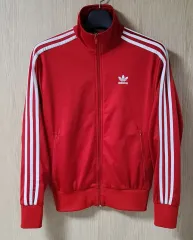 (着用画像) アディダス ファイヤーバード ジャージ トラックジャージ レッド