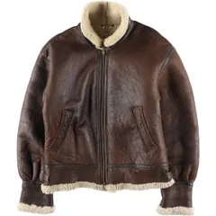 古着 AVITATION B-3タイプ シープスキン ムートンフライトジャケット メンズL相当 ヴィンテージ/eaa608662