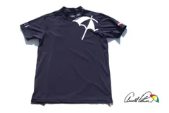 【中古】アーノルドパーマー｜Arnold Palmer GOLF｜ゴルフ｜ビッグロゴモックネック半袖シャツ｜メンズゴルフウェア｜M