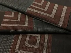 平和屋着物●本場大島紬　7マルキ　幾何学文様　正絹　逸品　CABC9670vp