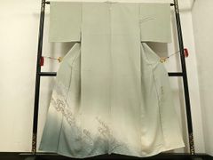 夏物訪問着 絽 水色ぼかし 流水文様 正絹 夏着物 涼感 上品✨ - メルカリ