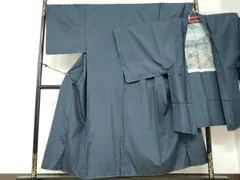 平和屋着物●男性　本場大島紬　アンサンブル　長羽織　抽象文様　キングサイズ　正絹　逸品　未使用　DABB0915ud