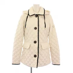 ケイトスペード KATE SPADE キルティングジャケット 中綿 アウター ショート丈 フード ロゴ S 白 ホワイト /BB