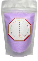 開運風水盛り塩 140g お清め塩 浄化 厄除け （紫色 ）
