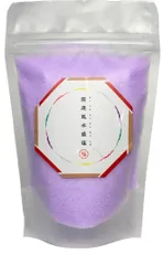 開運風水盛り塩 140g お清め塩 浄化 厄除け （紫色 ）