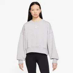 NIKE(ナイキ) ナイキ ウィメンズ NSW フェニックス フリース L/S クルー OOS スポーツスタイル ウェア スウェットシャツ DQ5762、(051)バーチヘザー