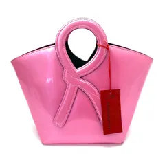 ◆Roverta di Camerino◆ロベルタディカメリーノ ピンク エナメル ミニハンドバッグ