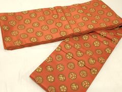 平和屋着物○世界的人形師 辻村寿三郎 ジュサブロー 六通柄袋帯 舞花文