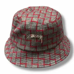 STUSSY バケットハット 帽子 ステューシー 132995  グレー O/S （7862M）