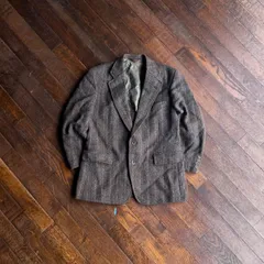 80s CHAPS by Ralph Lauren Tweed Jacket / Ivy Preppy Japan Wool Herringbone 165