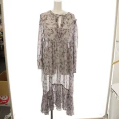 スナイデル SNIDEL ワンピース ロング F 花柄 紫 七分袖 /JP