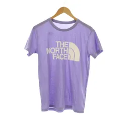 ザノースフェイス THE NORTH FACE Tシャツ L パープル ロゴプリント ラウンドネック 半袖 /JP