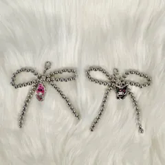 サンリオ クロミ マイメロ リボン型チャーム 2個セット