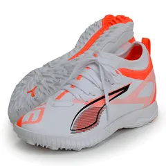 プーマ PUMA  ウルトラ 5 マッチ TT + MID JR  ジュニア サッカートレーニングシューズ  ULTRA  25SS (108352-01)、01ホワイト