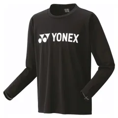 ヨネックス YONEX ユニロングスリーブTシャツ テニス・バドミントン アパレル(ユニ) 16802-007、(007)ブラック