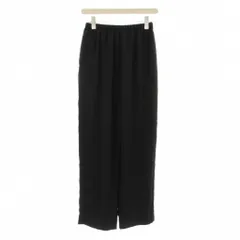 6 ROKU BEAUTY&YOUTH B&Y ロク ビューティーアンドユース サテンパンツ 36 黒 長ズボン ゴムウエスト 無地 /JP