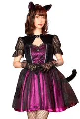 新品 クリアストーン(Clearstone) ファンタジックヴィラン コスプレ ハロウィン マオ レディース パープル