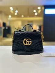 グッチ GG マーモント ミニ トップハンドル チェーン ショルダーバッグ 547260