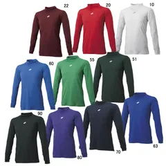 エスエスケイ SSK  ハイネック長袖アンダーシャツ  野球 トレーニング 部活 練習 インナー 長袖  23SS (SCF230HL)、60ブルー