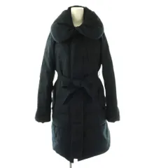 プラステ PLST ダウンコート アウター リボンベルト付き 2 ネイビー /DF ■OS