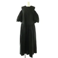 アナナ anana ショルダーカッティングボリュームワンピース パフスリーブ F ブラック /CX ■OS