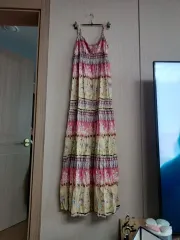 新品-マキシ ロング丈ワンピース130cm