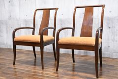 FEC74 展示品 カリモク チターノ C18410 アームチェア 2脚セット