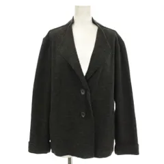 レリアン Leilian ウール ニット テーラードジャケット 13号 グレー 2019-70508 /☆G