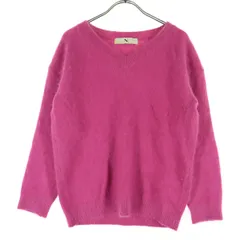 Ｎ． エヌドット 長袖 シャギー ニット M ピンク レディース 古着