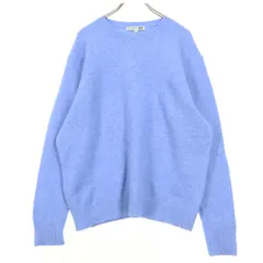 美品 UNIQLO and JW ANDERSON ユニクロアンドジェイダブリューアンダーソン 長袖 ニット S ブルー メンズ 古着