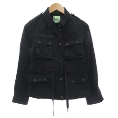 ポールスミス PAUL SMITH Paul+ フィールドジャケット 42 ミリタリー ウエストドロスト 紺 ダークネイビー /AE