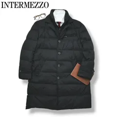 【防寒】 インターメッツォ INTERMEZZO  ロング ダウンコート アウター ビジネス カジュアル 普段使い 2L ブラック メンズ