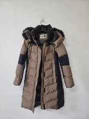 THE NORTH FACE ザノースフェイス レディース ダウンジャケット ロング丈 ブラウン/ブラック 未使用