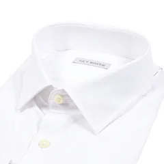 GUY ROVER ギローバー / ドレスシャツ ワイシャツ レギュラーカラー 長袖 メンズ ストレッチ コットン ホワイト 429662