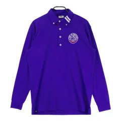 サイズ：LL FILA GOLF フィラゴルフ  長袖ポロシャツ ボタンダウン  ブルー系 [240101606429] ゴルフウェア メンズ ストスト