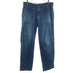 URBAN RESEARCH DOORS アーバンリサーチドアーズ 日本製 ワーク デニムパンツ 38 ウォッシュブルー ジーンズ メンズ 古着