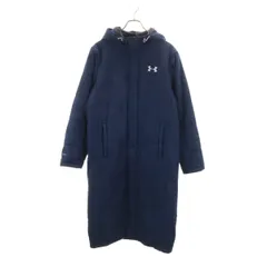 UNDER ARMOUR アンダーアーマー ベンチコート SM ネイビー 中綿 メンズ 古着