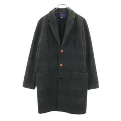 ITEMS URBAN RESEARCH アイテムズアーバンリサーチ チェック柄 チェスターコート 40 チャコールグレー メンズ 古着