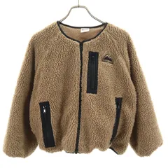 FIRSTDOWN ファーストダウン クロップド ボアジャケット M ブラウン レディース 古着