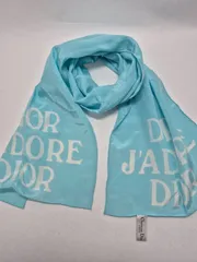 【used品】美品！Christian Dior レディースストール シルク100% MADE IN ITALY