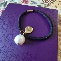 J.ESTINA ジェイエスティナ パール ボール ブラック ヘア紐