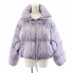 ファーファー furfur 24AW リボンショートダウン 中綿ジャケット ナイロン アウター F ライトパープル RWFJ245035 /AN46