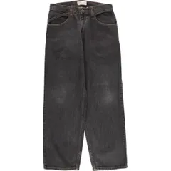 古着 00年代 リーバイス Levi's SILVER TAB シルバータブ BAGGY バギー ブラックデニム テーパードデニムパンツ メンズw31相当/evb030842