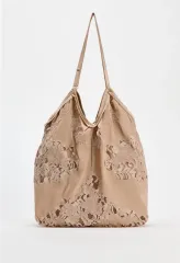 Zara ザラ ベース レイ レース サテン ショッパーバッグ ショルダーバッグ ランジェリー シャツ デイリー